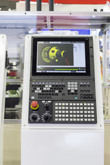 Control panel of cnc machining center.