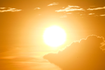 orange sunset beautiful sky