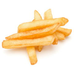 French Fried Potatoes isolated on white background