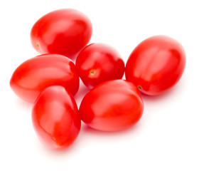 fresh plum tomato isolated on white background