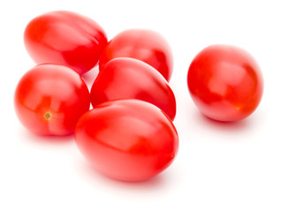 fresh plum tomato isolated on white background