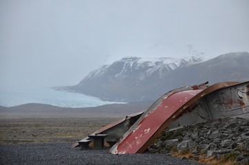 アイスランド　ヴァトナヨークトル　スカフタフェトル国立公園　氷河　絶景　冬 iceland island winter  jokull glacier skaftafell Vatnajokull