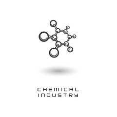 
illustration depicting the chemical formula in the form of a symbol or logo