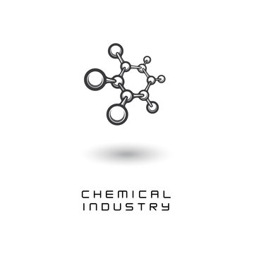 
illustration depicting the chemical formula in the form of a symbol or logo