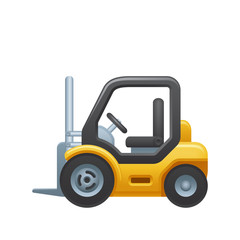 Fototapeta na wymiar Yellow Forklift - Novo Icons. A professional, pixel-aligned icon designed on a 64 x 64 pixel. 