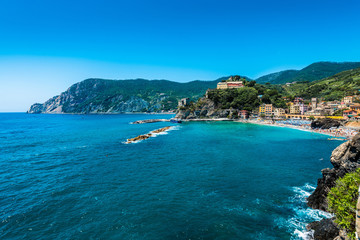 Naklejka na ściany i meble Monterosso in Cinque Terre, Liguria, Italy.