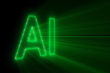 Fototapeta premium Artificial intelligence modern computing concept