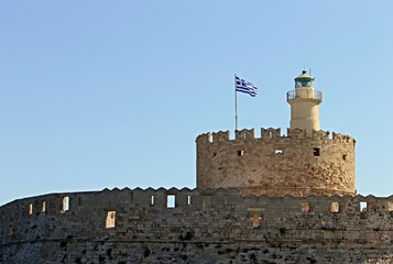 Kastell am Hafen von Rodos