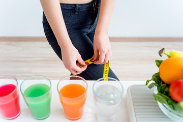 Woman on a healthy diet