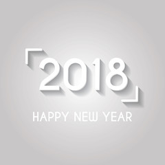 Happy new year 2018 vector background