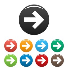 Arrow icons set simple