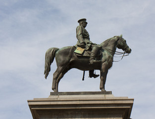 Fototapeta na wymiar Sofia, Bulgaria, monument to King-liberator