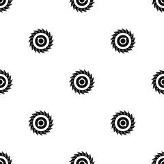 Circular saw disk pattern seamless black