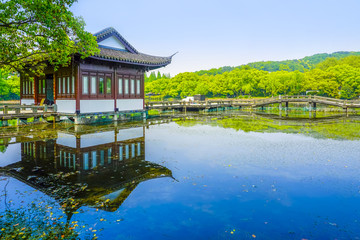 Obraz premium Architectural landscape of Chinese Classical Gardens