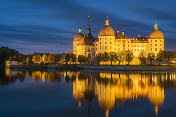 Fototapeta na wymiar Moritzburg Castle ,night photography