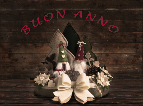 gnomi con buon anno