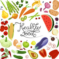 Healthy food banner 