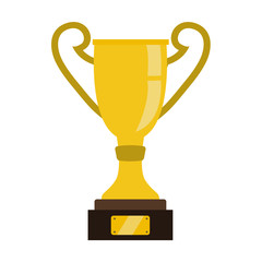 award and cup flat icon
