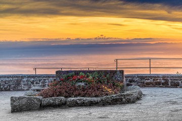 Aussichtspunkt am Kloster Sainte Odile in den Vogesen im Elsass