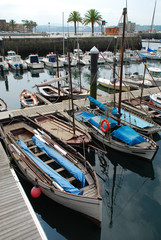 The harbor of Ferrol, a city in  north-western Spain.