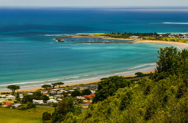 The Australian coast.