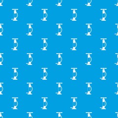 Hand air pump pattern seamless blue