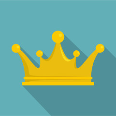 Crown icon, flat style