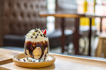 coffee with ice cream