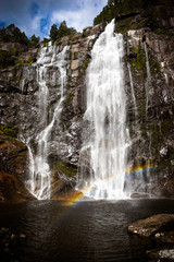 Fototapeta na wymiar Natural waterfalls near Stavanger in Norway #1