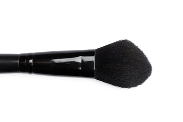 Makeup brush on a white background