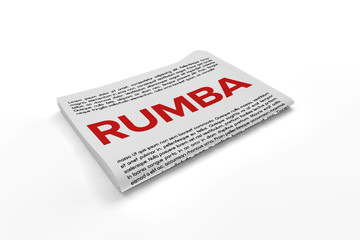 Rumba on Newspaper background
