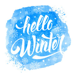 Hello Winter phrase © Pagina