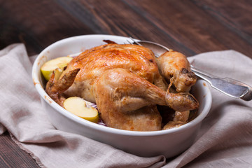 Christmas roast chicken