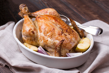 Christmas roast chicken