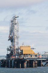 Oil installation at sea - platform for production oil and gas