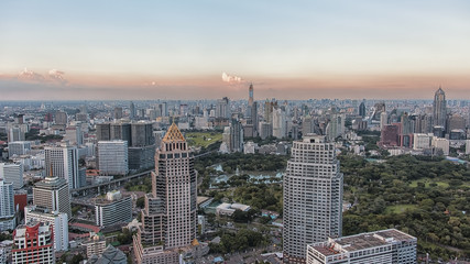Bangkok scenery panorama in Thailand