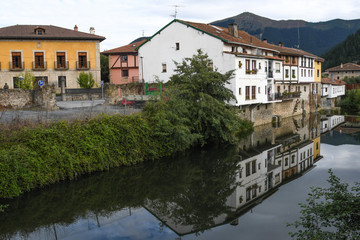 Village of Orozko, next to the Altube river 