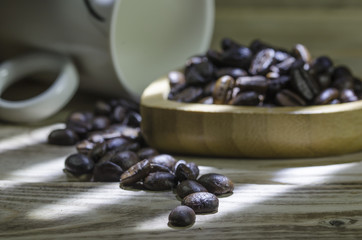 coffee beans cup
