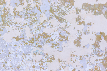 old weathered peeling painted wall background