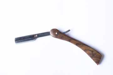 old razor blade open