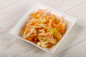 Raw pickled cabbage