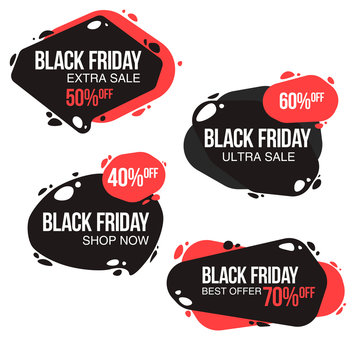Black friday sale design template. conceptual layout for web and print.