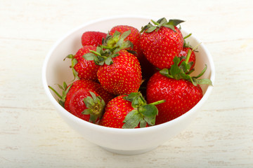 Strawberry in the bowl