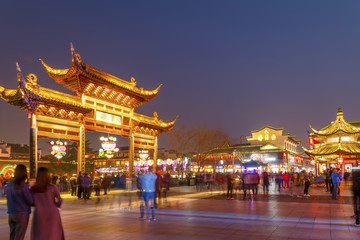 Nanjing Qinhuai River night scenery