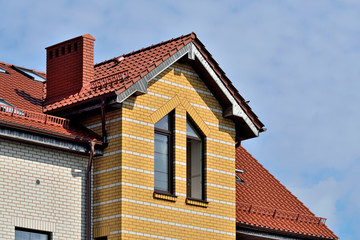 Attic windows on tile roof
