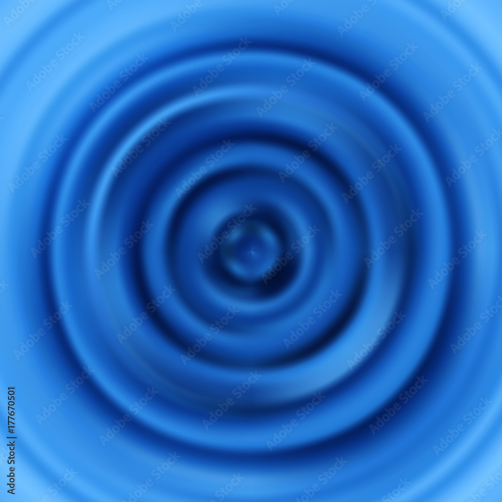 Poster Ripples. Circular vibrations. Vector pattern with pulsate concentric circles