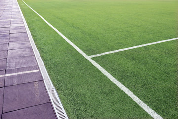 Obraz premium artificial turf football field
