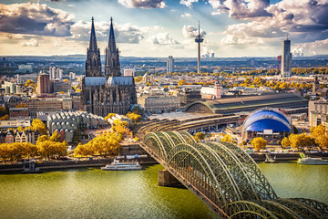 Aerial view of Cologne, Germany © sborisov