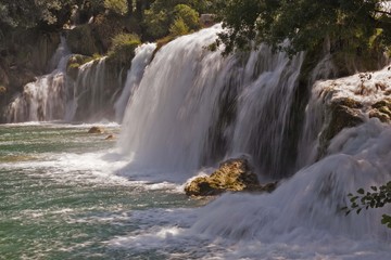 Fototapeta premium Nationalpark Krka Kroatien Adria Wasserfall