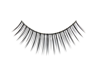 False eyelashes on white background